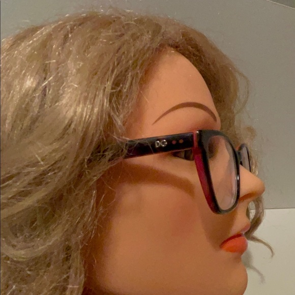Doloc Gabbana beautiful eyeglasses red and brown - Picture 10 of 16
